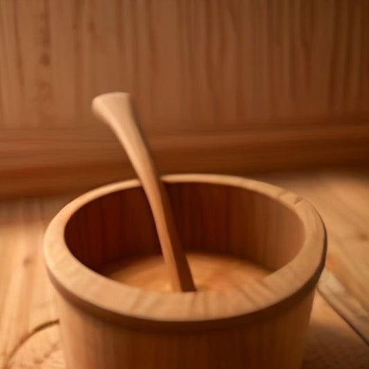 Cedar Sauna Bucket & Ladle Set